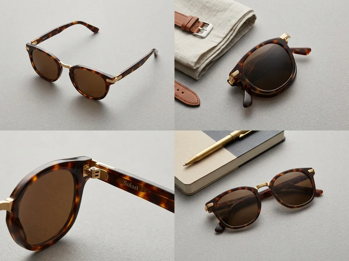 Multiple styled product variations generated for a Google Shopping ad creative workflow in Scalio