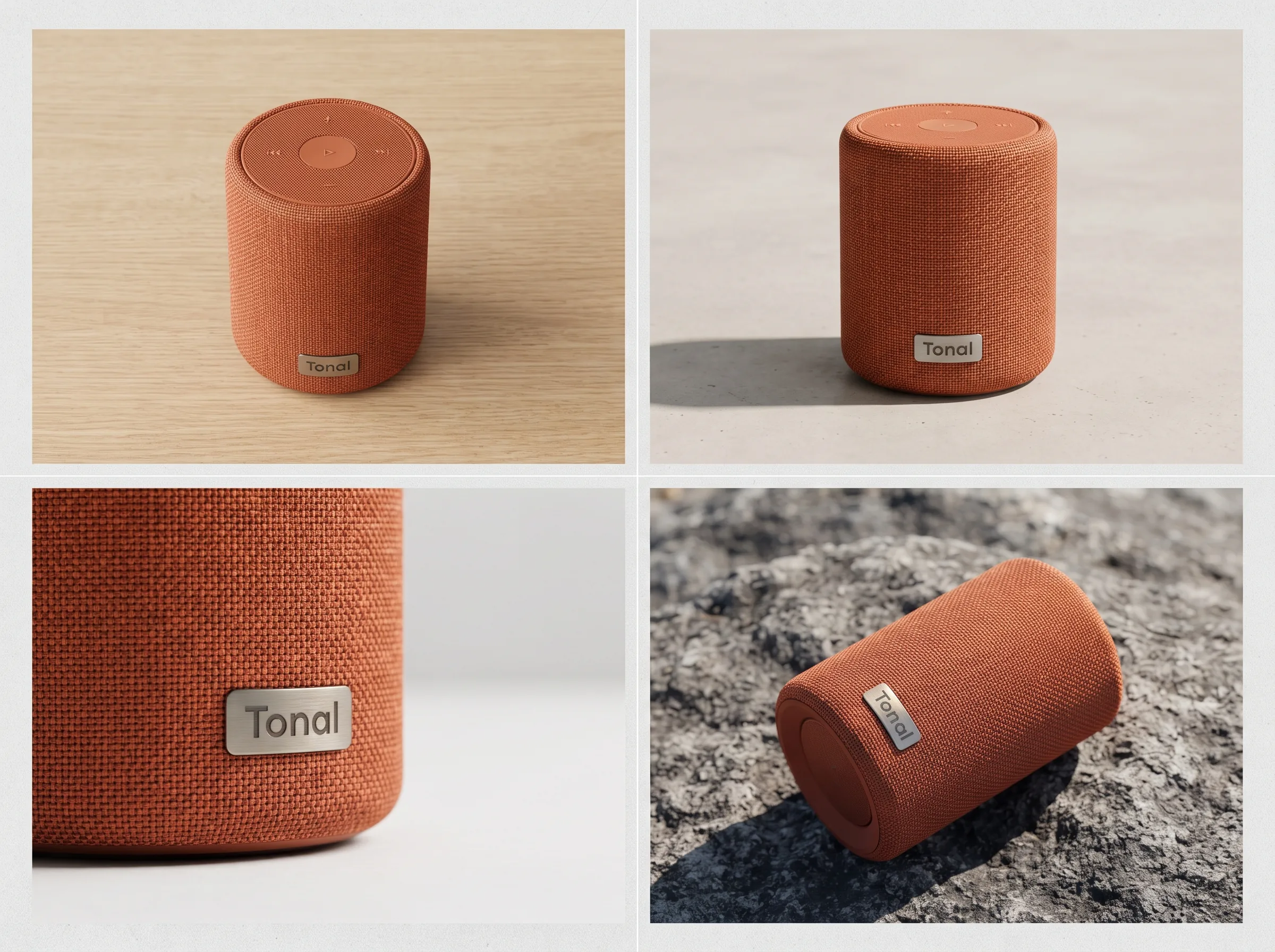 Multiple styled product variations generated for a Performance Max ad asset workflow in Scalio