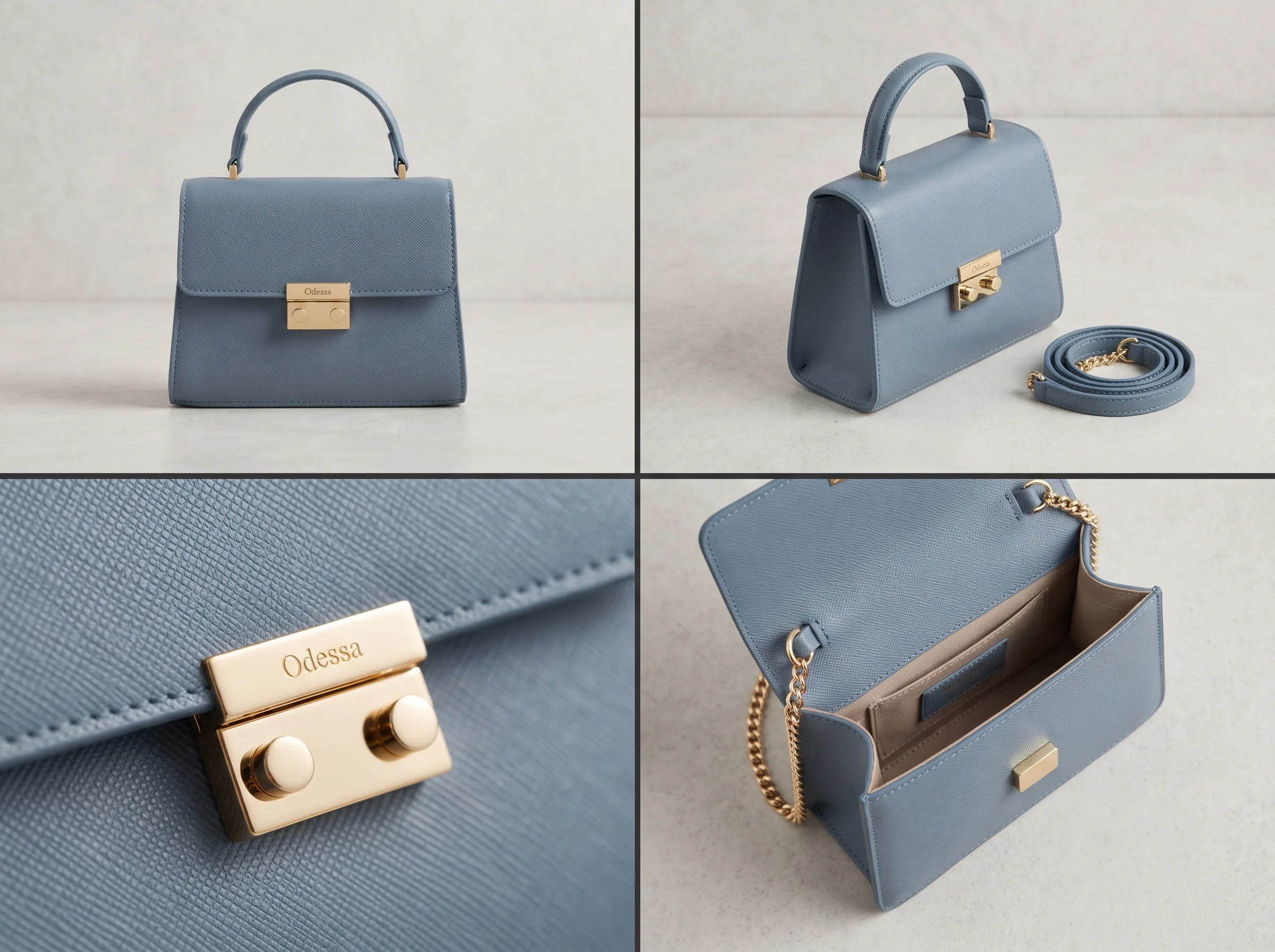 Multiple styled product variations generated for a retargeting ad creative workflow in Scalio
