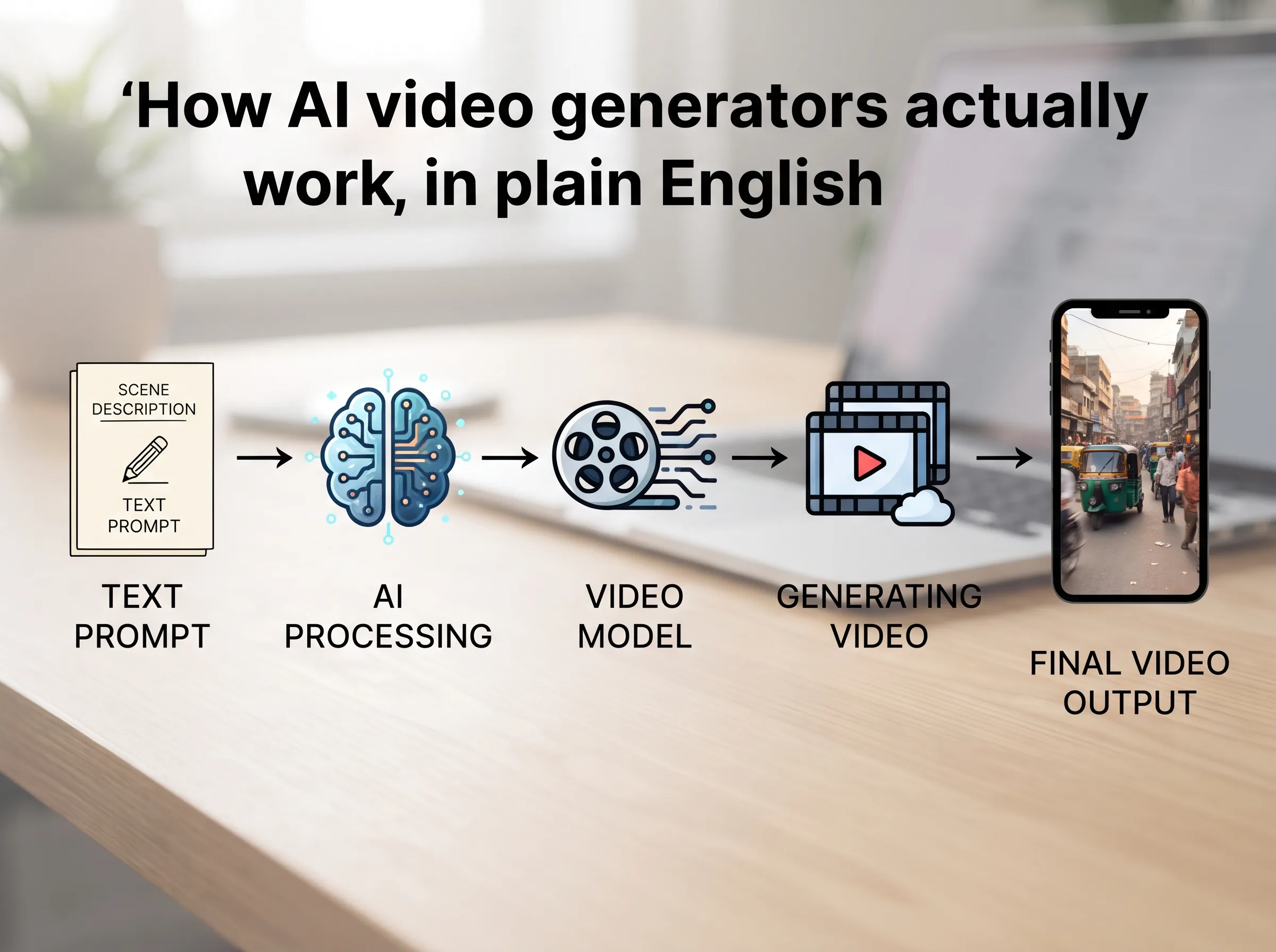 How AI video generators actually work, in plain English — ai video generator