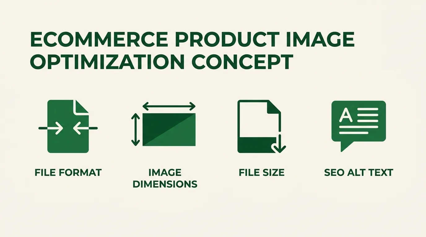Ecommerce product photography optimization best practices for file format, size and SEO
