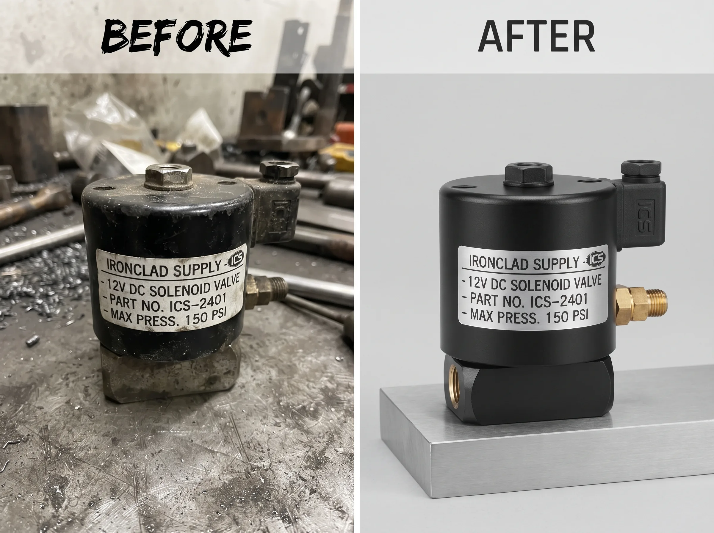 Before and after transformation for a B2B wholesale catalog