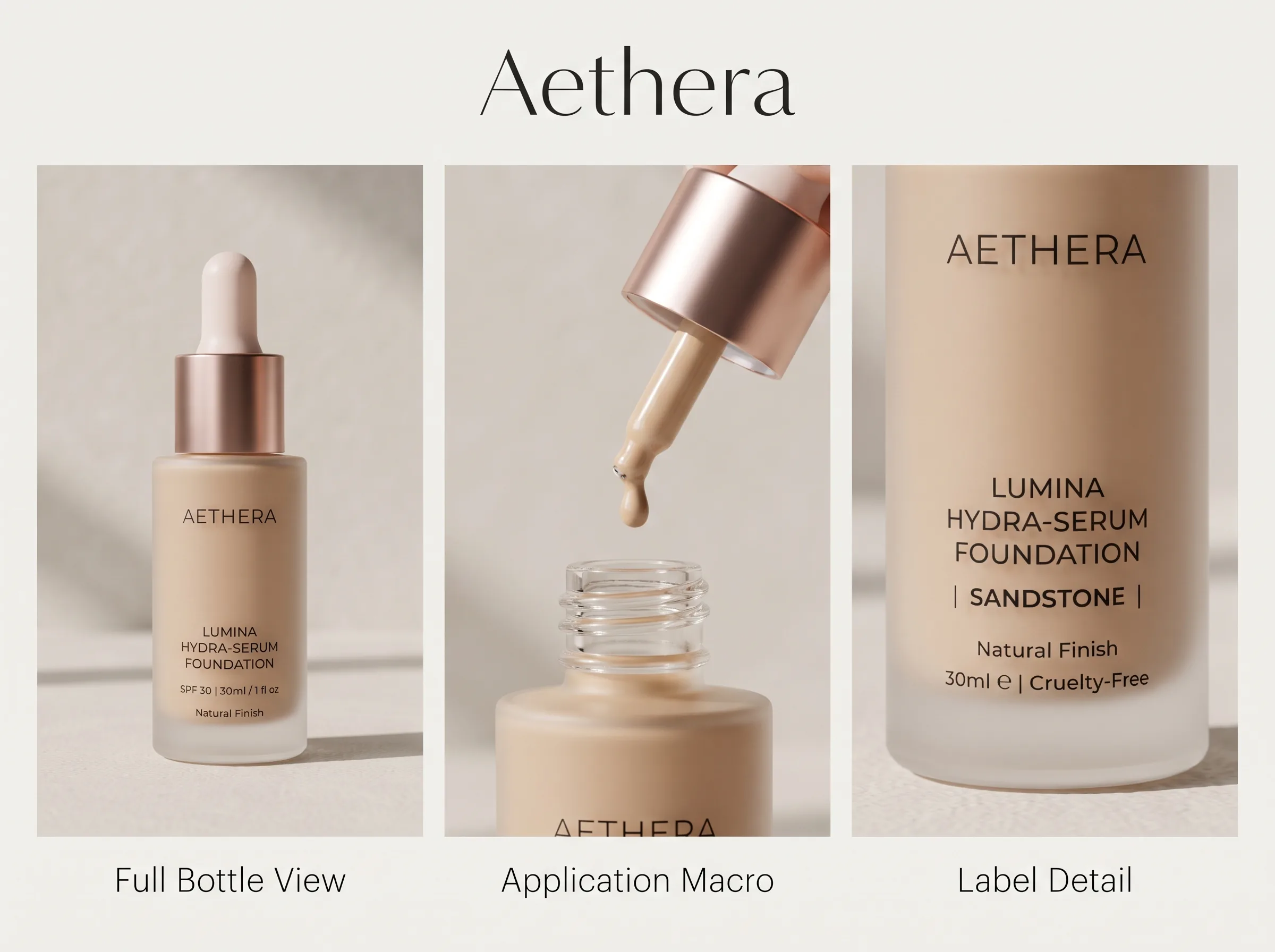 AI-generated workflow visual for a cosmetics catalog