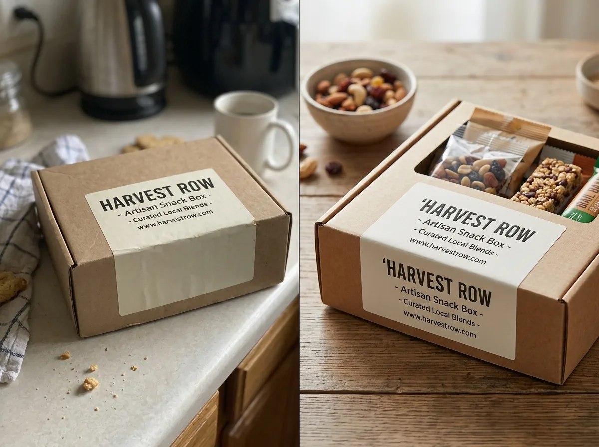Before and after transformation for an FMCG packaged-goods shot