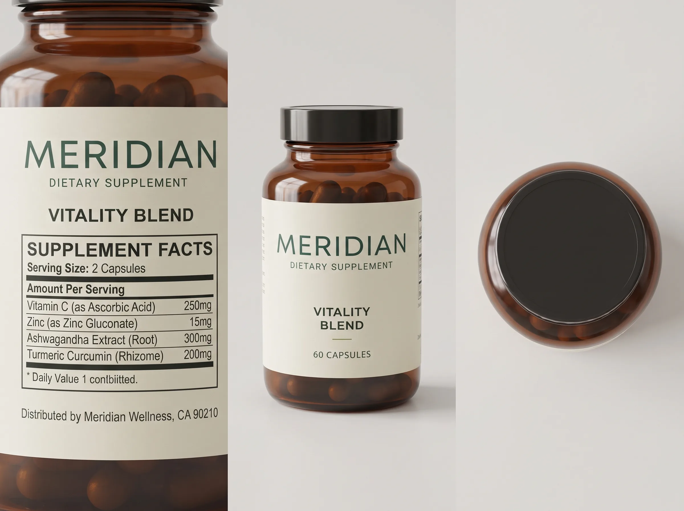 AI-generated workflow visual for a wellness brand listing