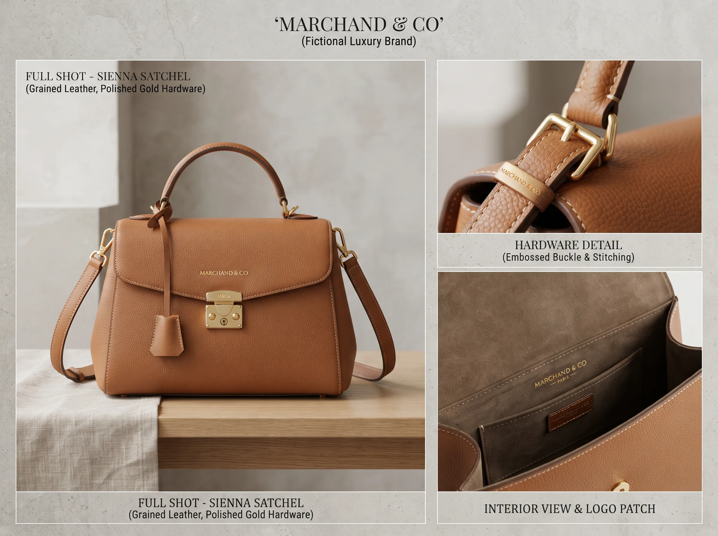 AI-generated workflow visual for a luxury fashion editorial shot