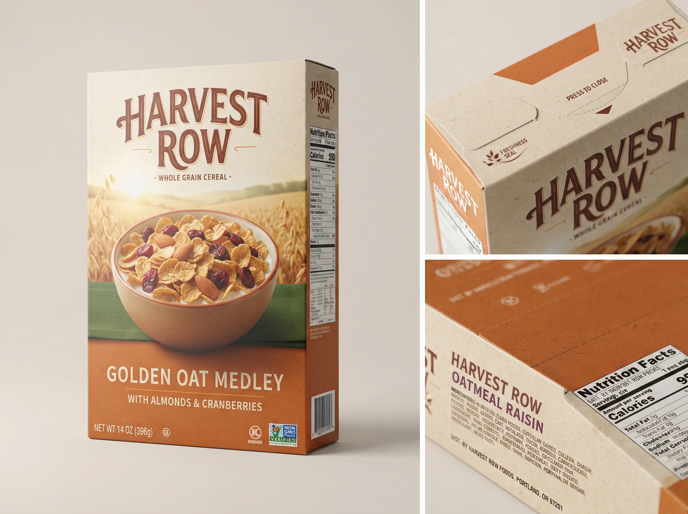 AI-generated workflow visual for a packaged consumer goods shot