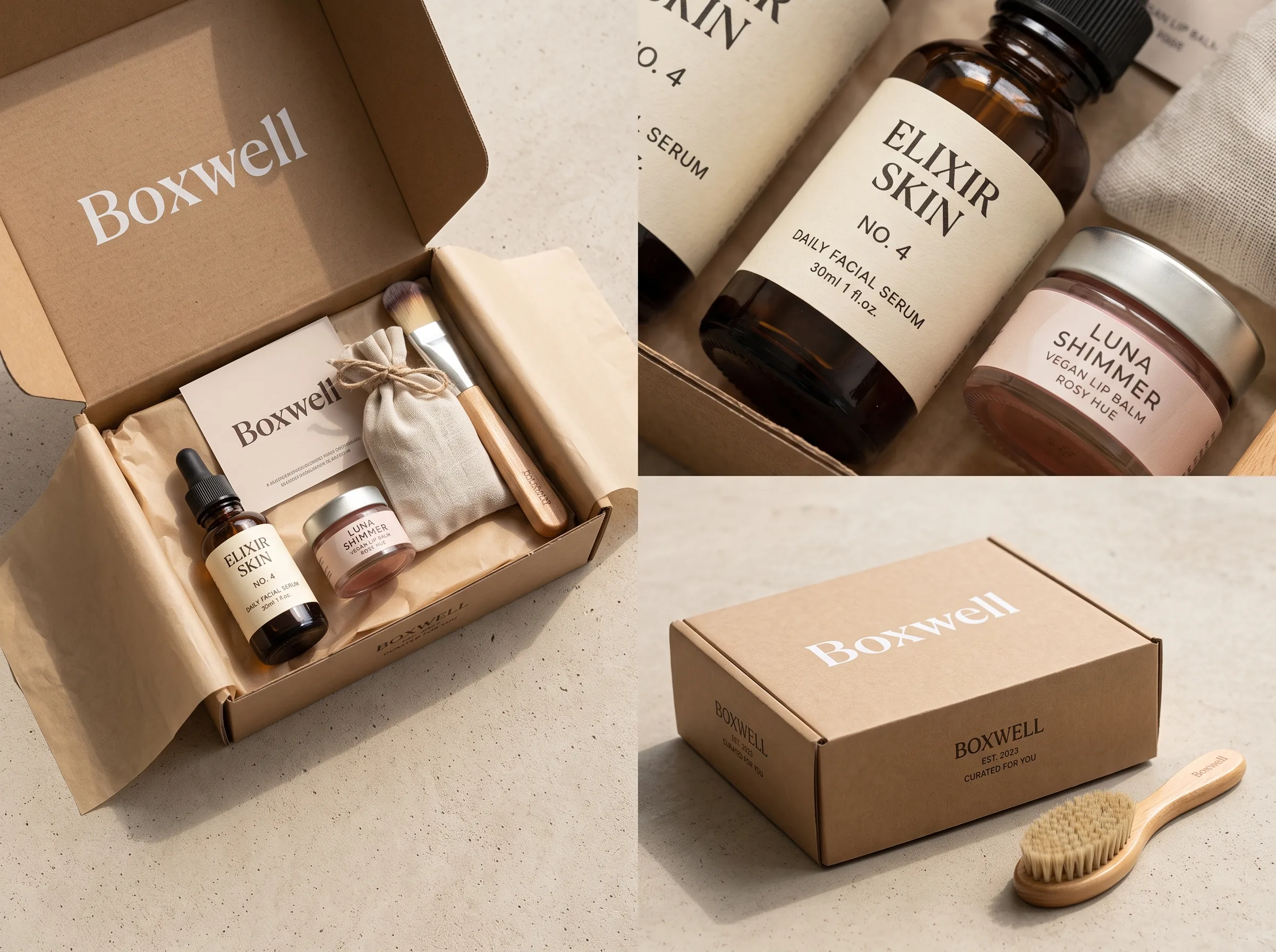 AI-generated workflow visual for a subscription box brand shot
