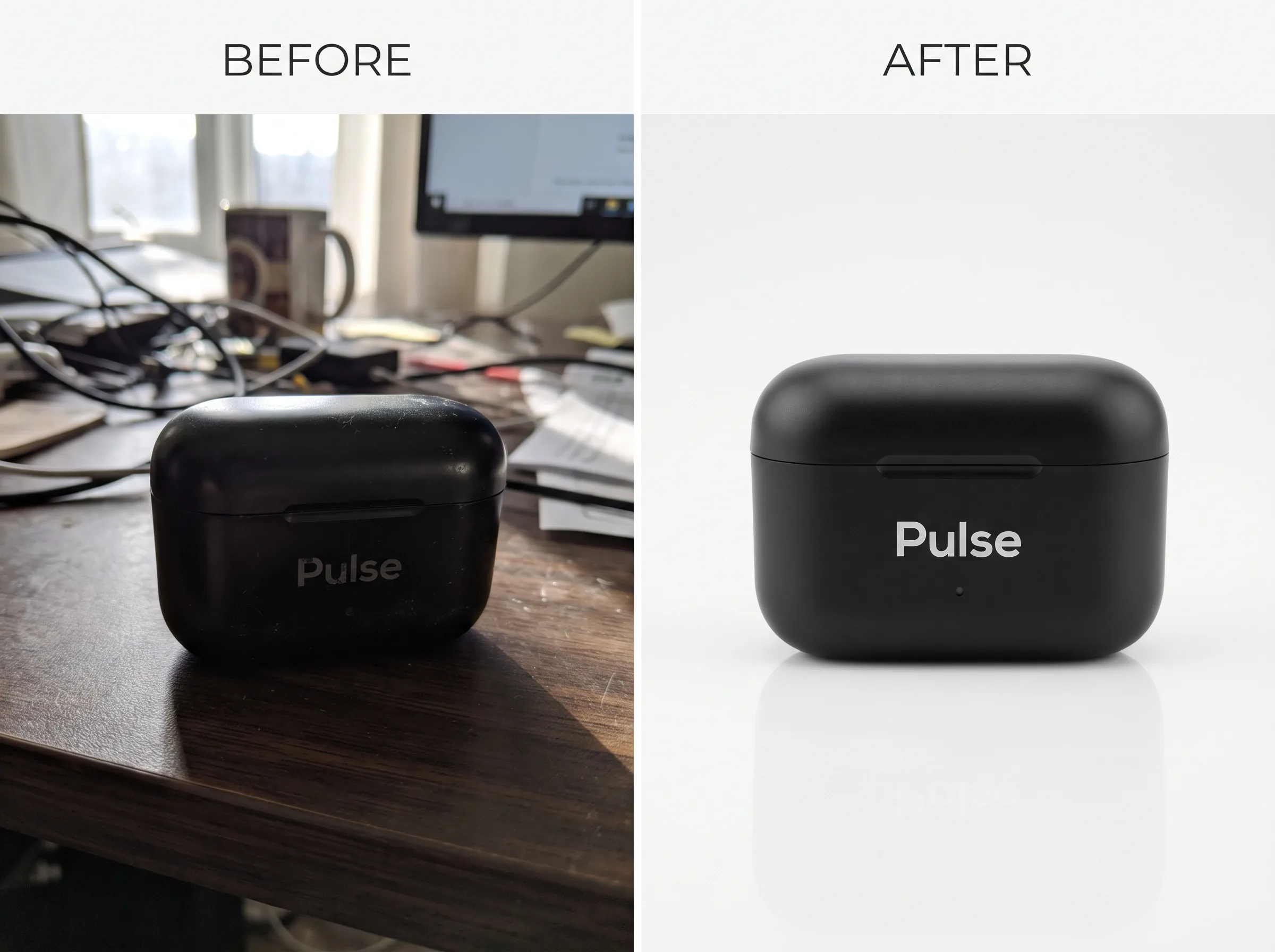 Before and after transformation for a WooCommerce product page
