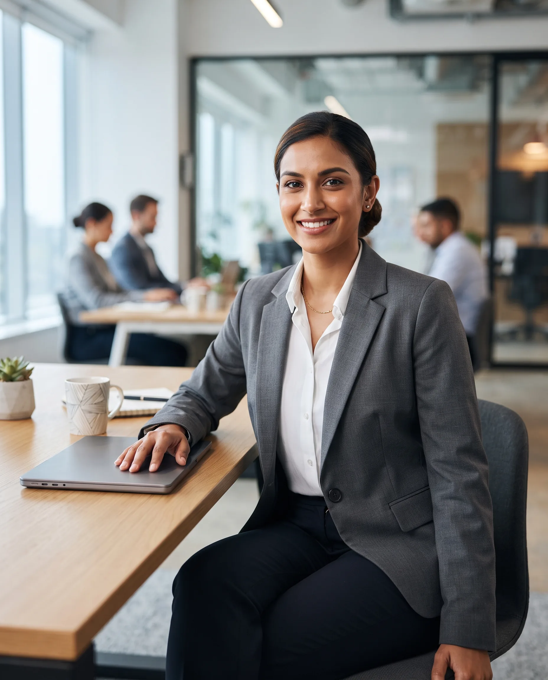 Office Wear Professional Model — our own render of this exact prompt