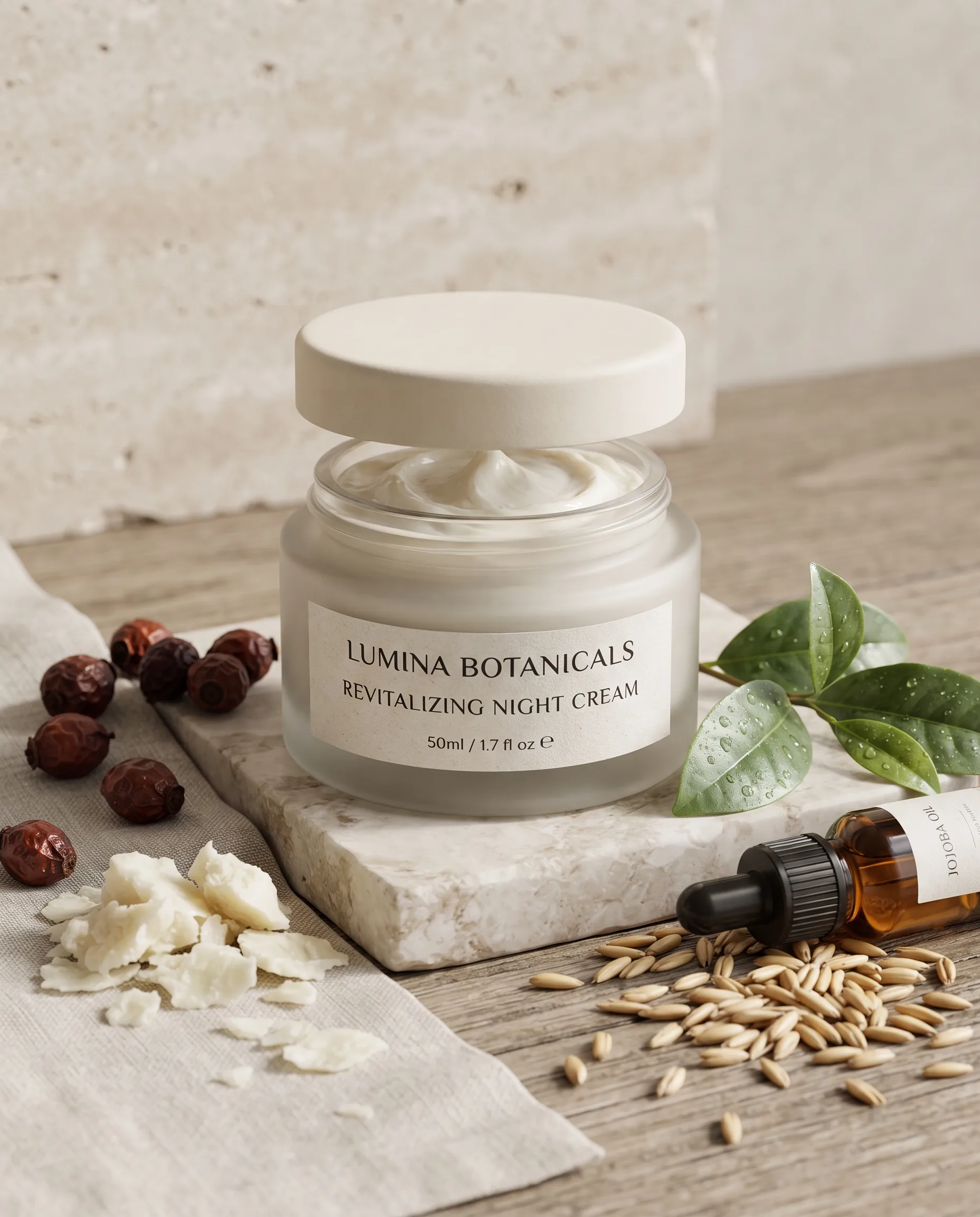 Ingredient or Material Story Image — our own render of this exact prompt