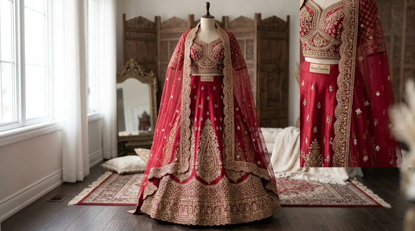 Bridal Wear AI photography prompt example