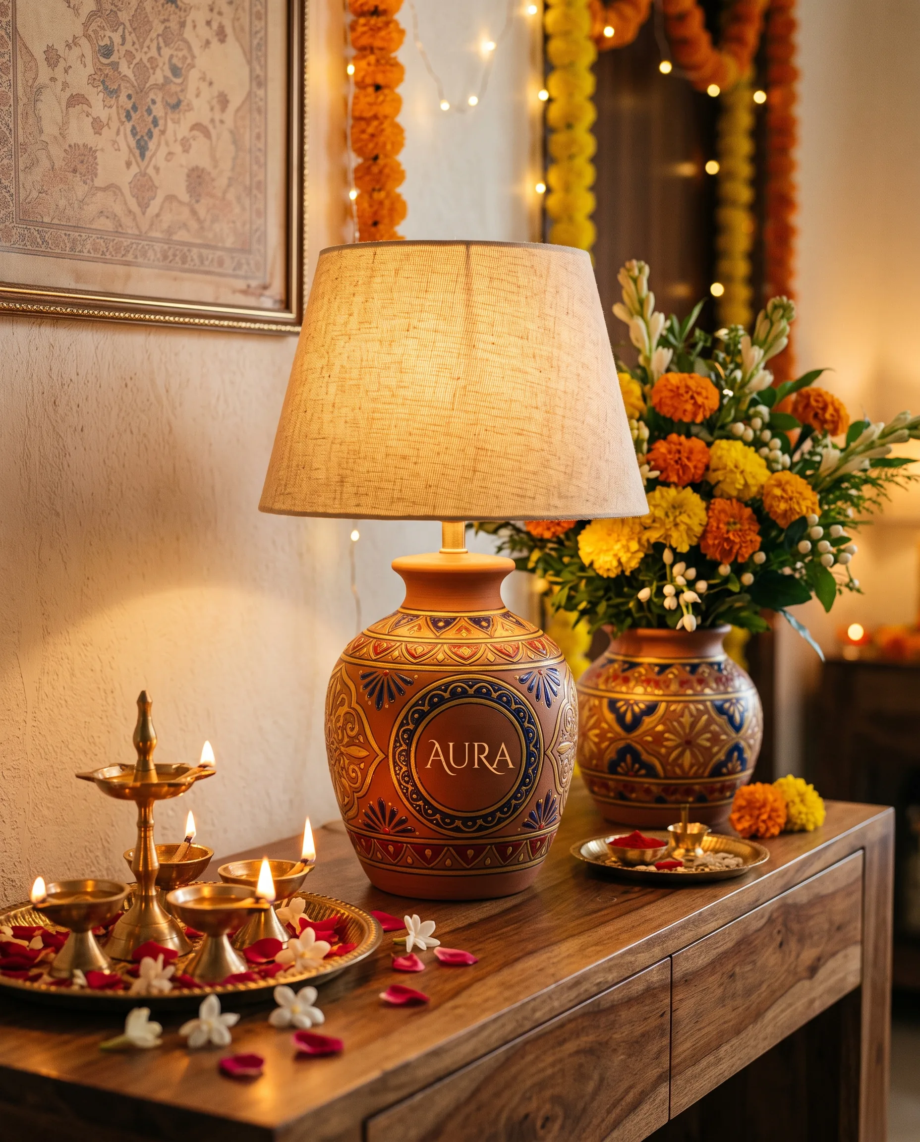 Home Decor Festive Lifestyle Scene — our own render of this exact prompt