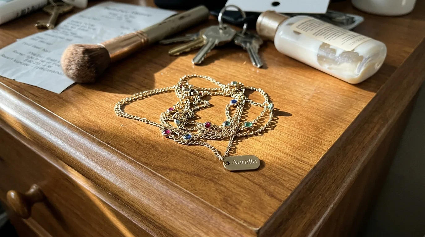 Plain jewelry photo before AI treatment