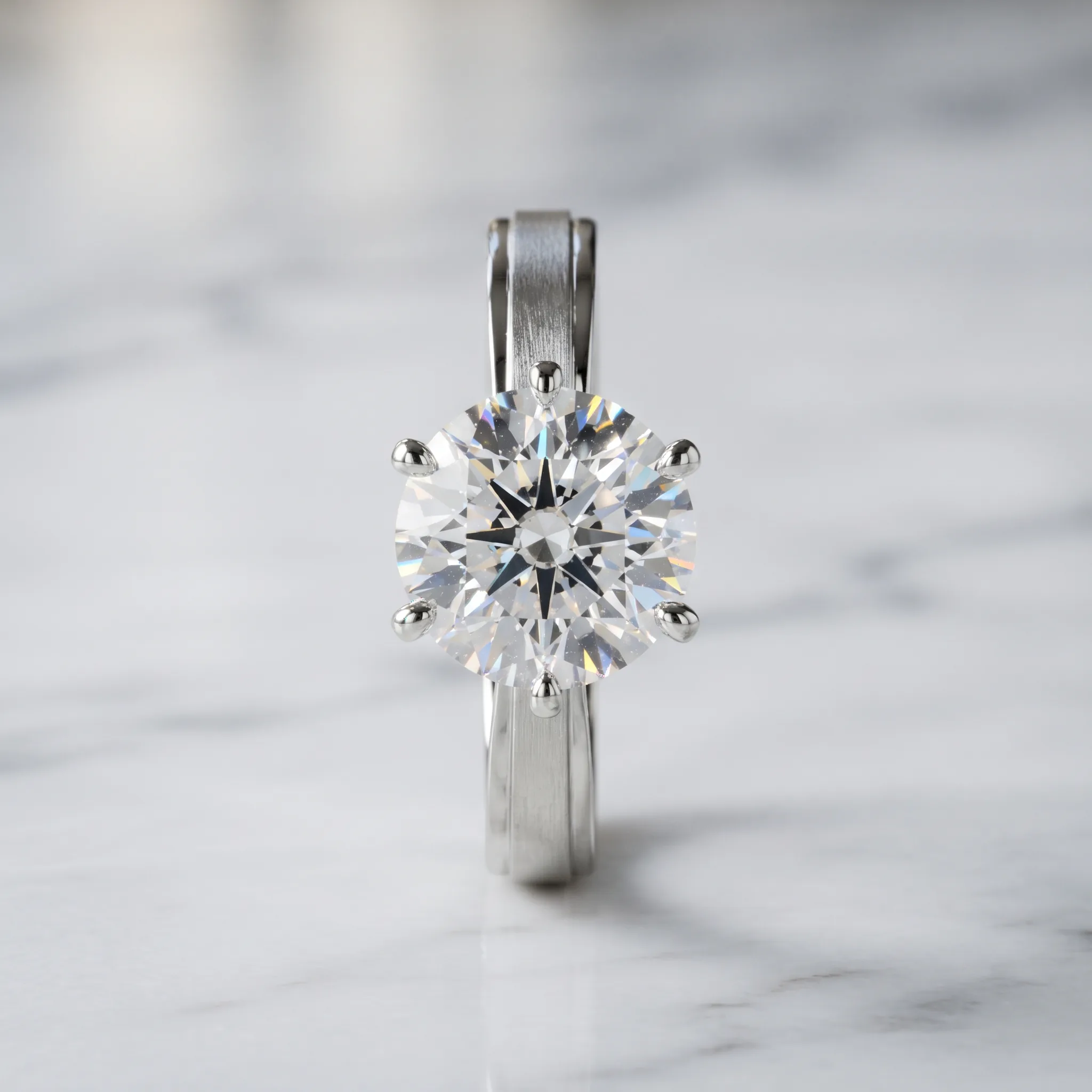 Diamond Solitaire Ring Luxury Product Photography — our own render of this exact prompt
