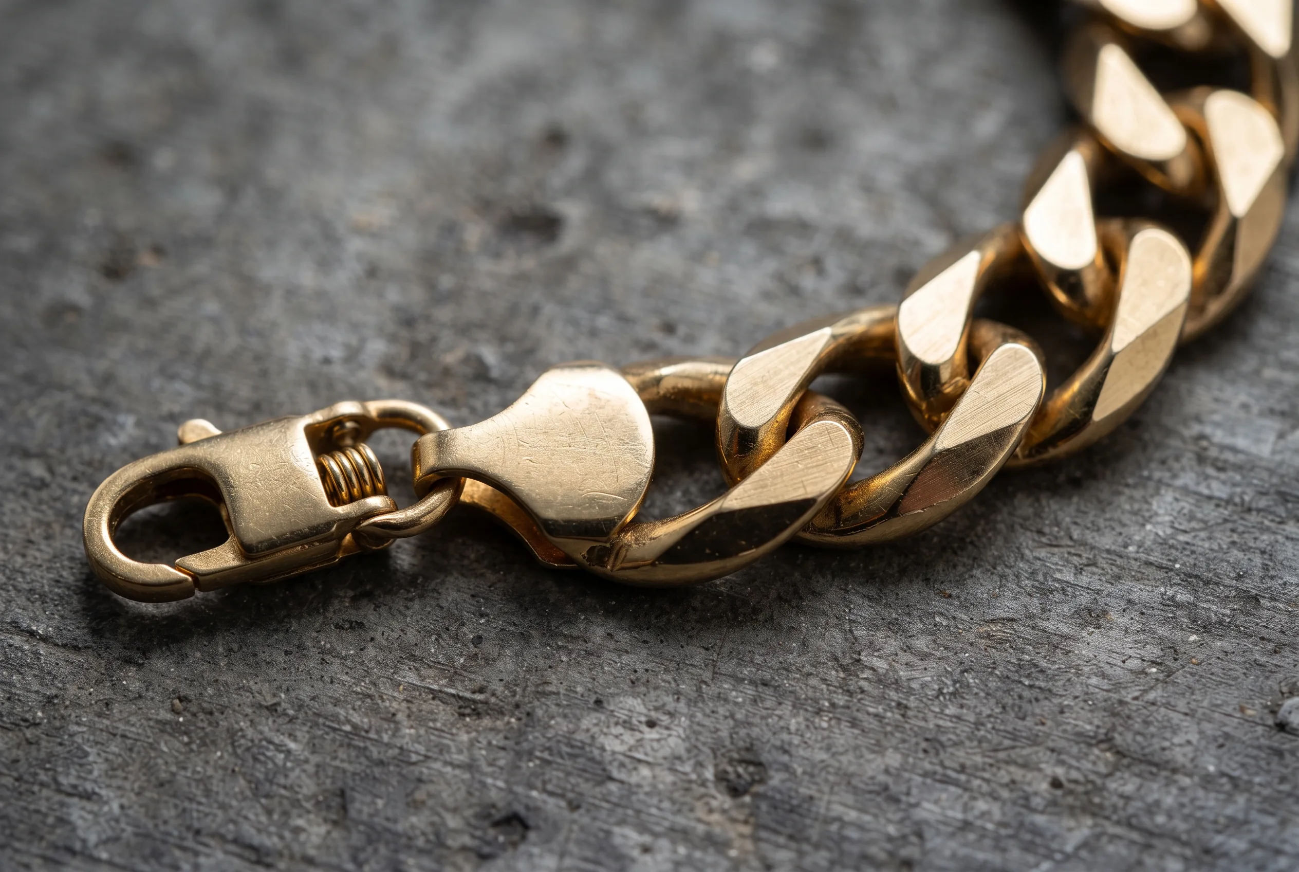 Gold Chain Bracelet Macro Detail Product Photography — our own render of this exact prompt