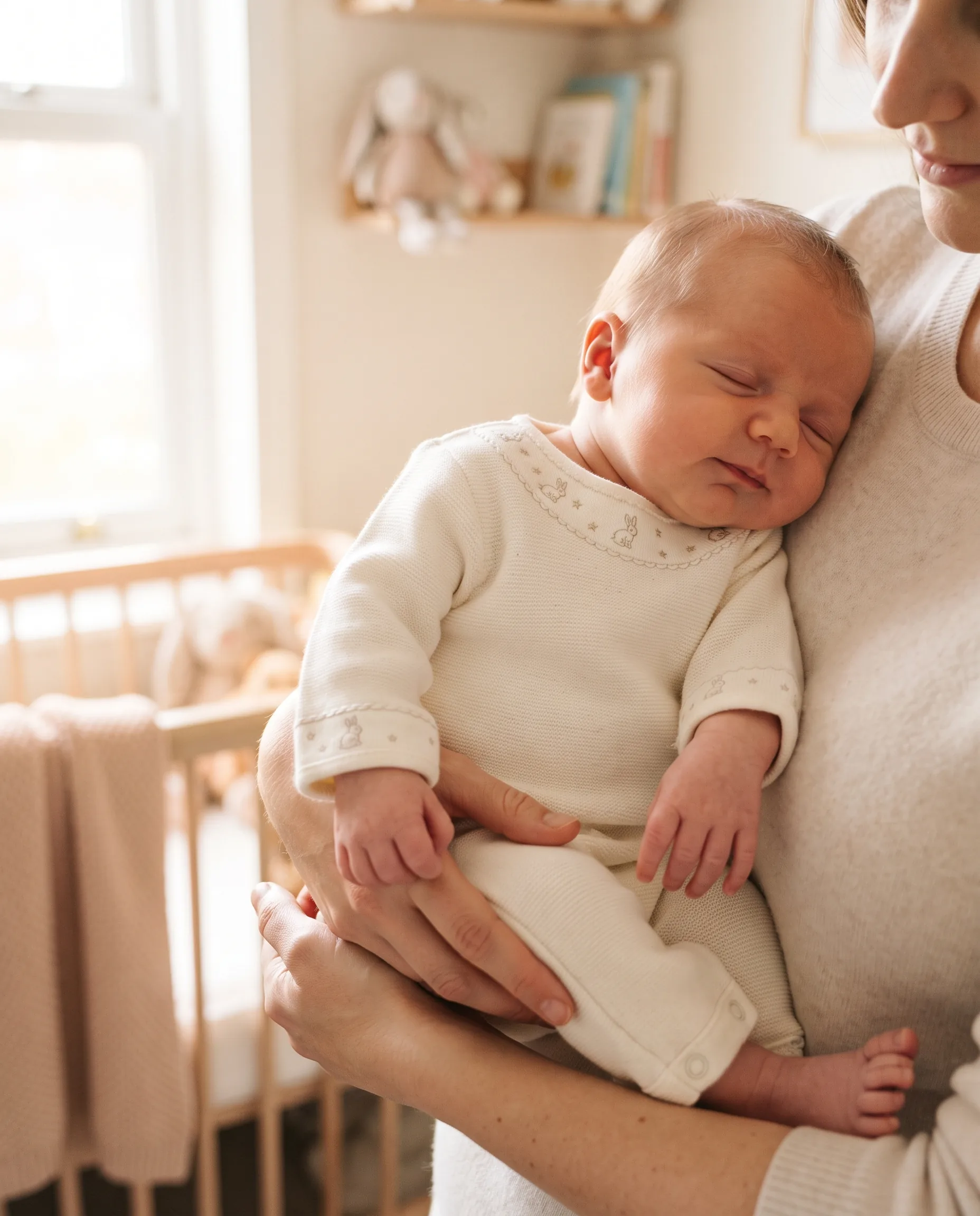 Baby Onesie Newborn Lifestyle Photography — our own render of this exact prompt