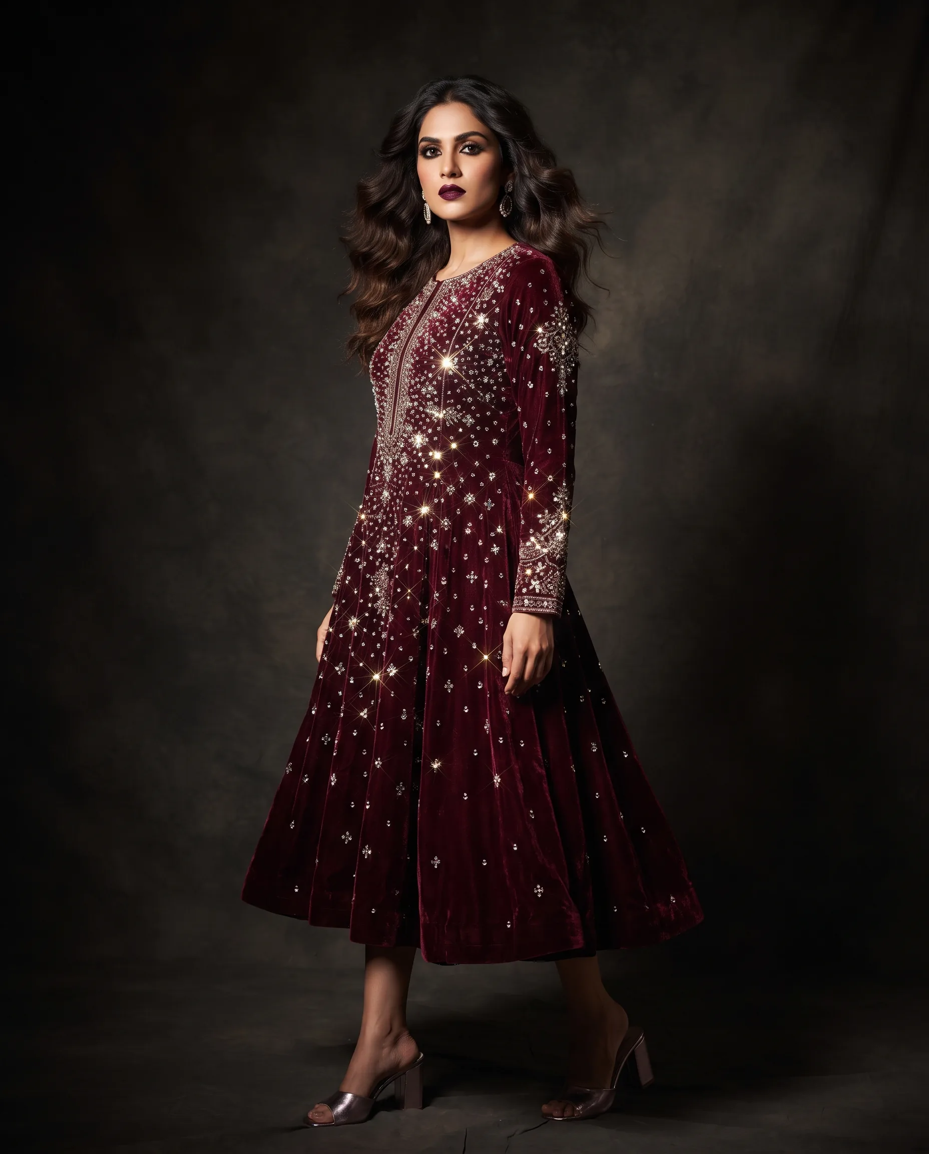 Embellished Party Kurti Fashion Editorial — our own render of this exact prompt