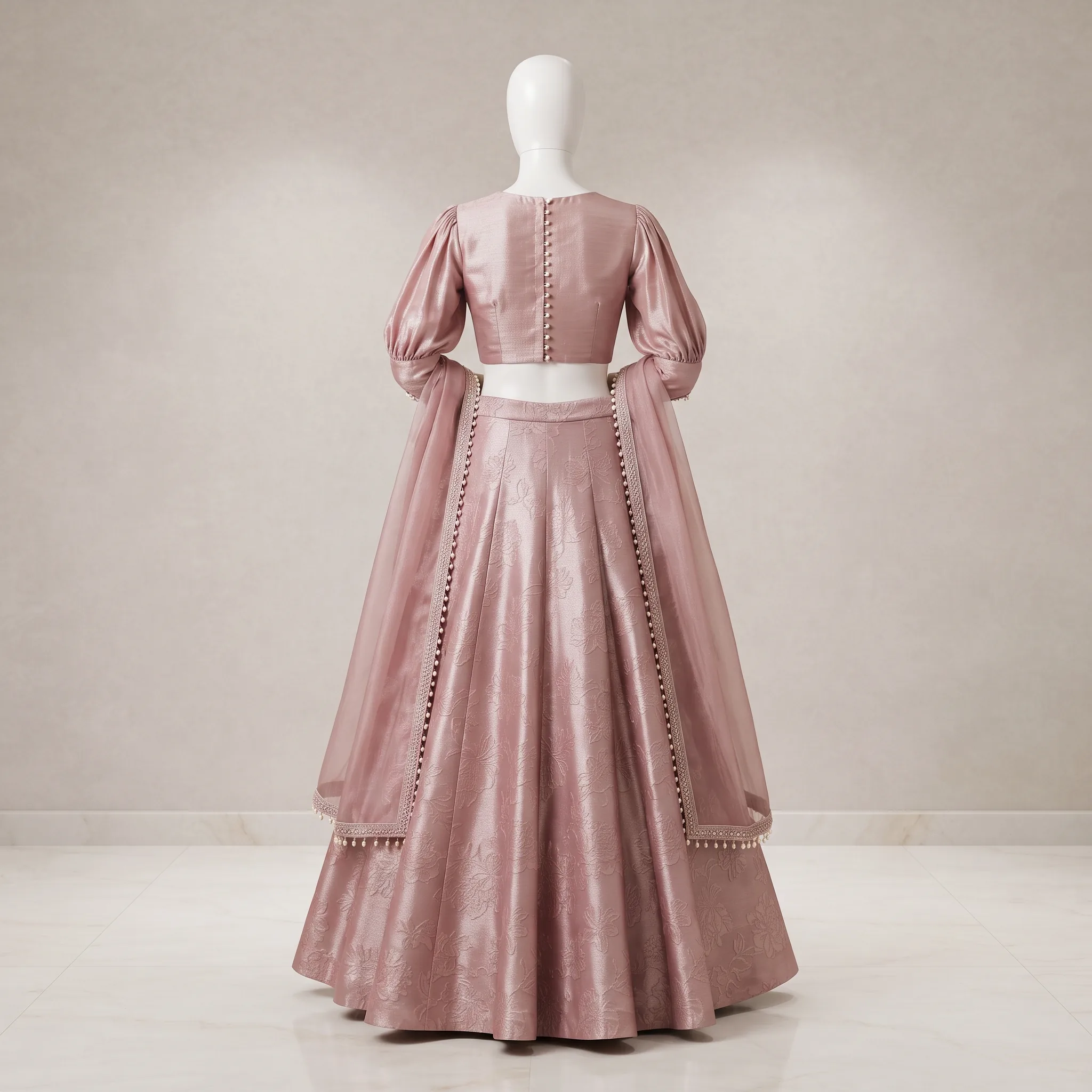 Lehenga Mannequin Boutique Catalog Photography — our own render of this exact prompt