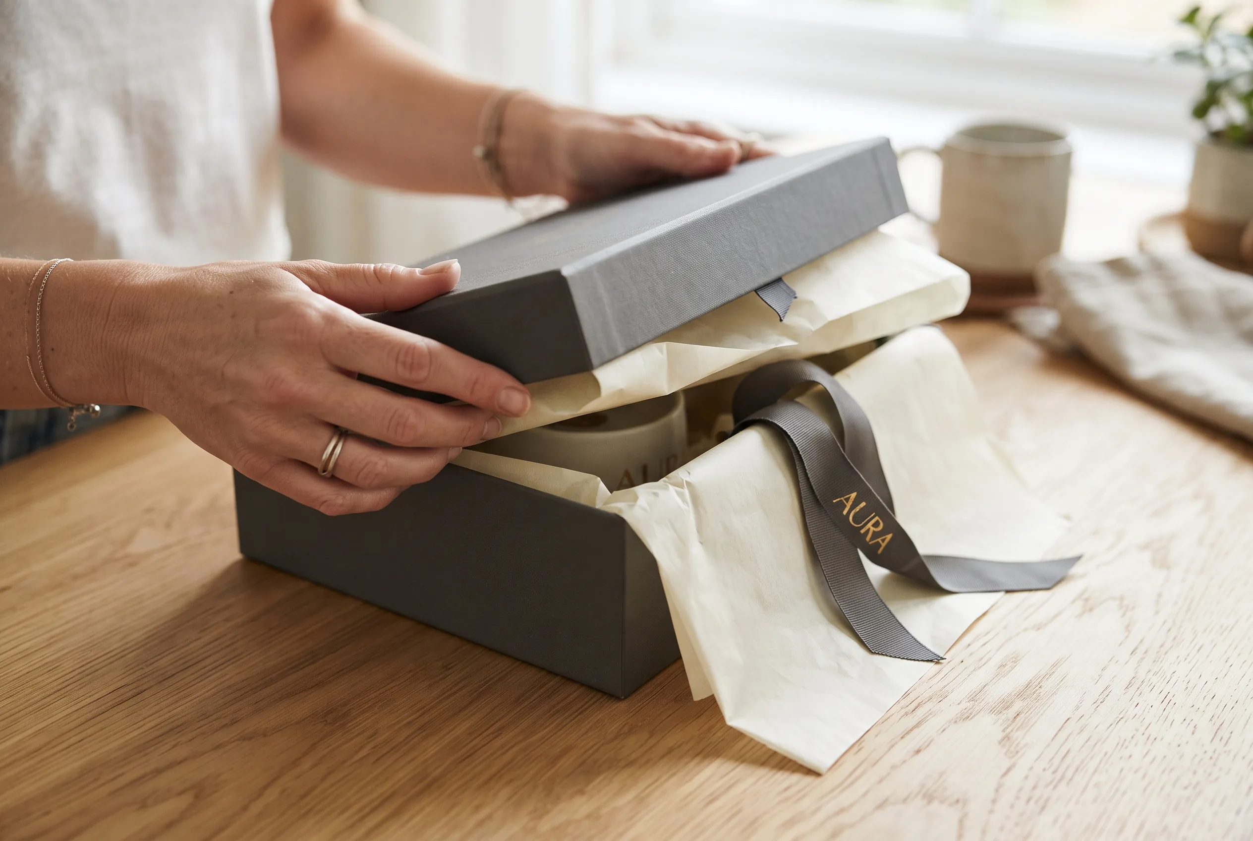 Gift Unboxing Lifestyle Image — our own render of this exact prompt