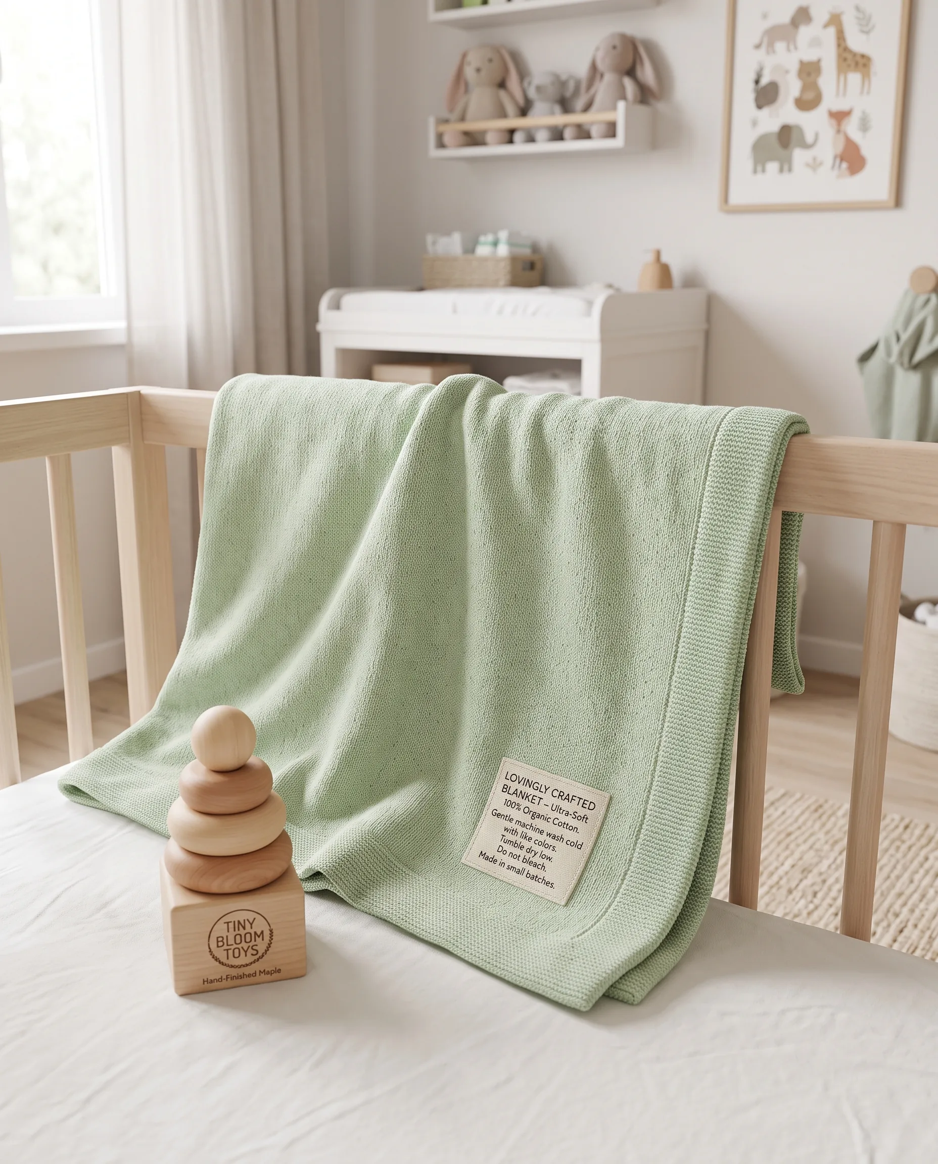Kids Product Nursery Scene — our own render of this exact prompt