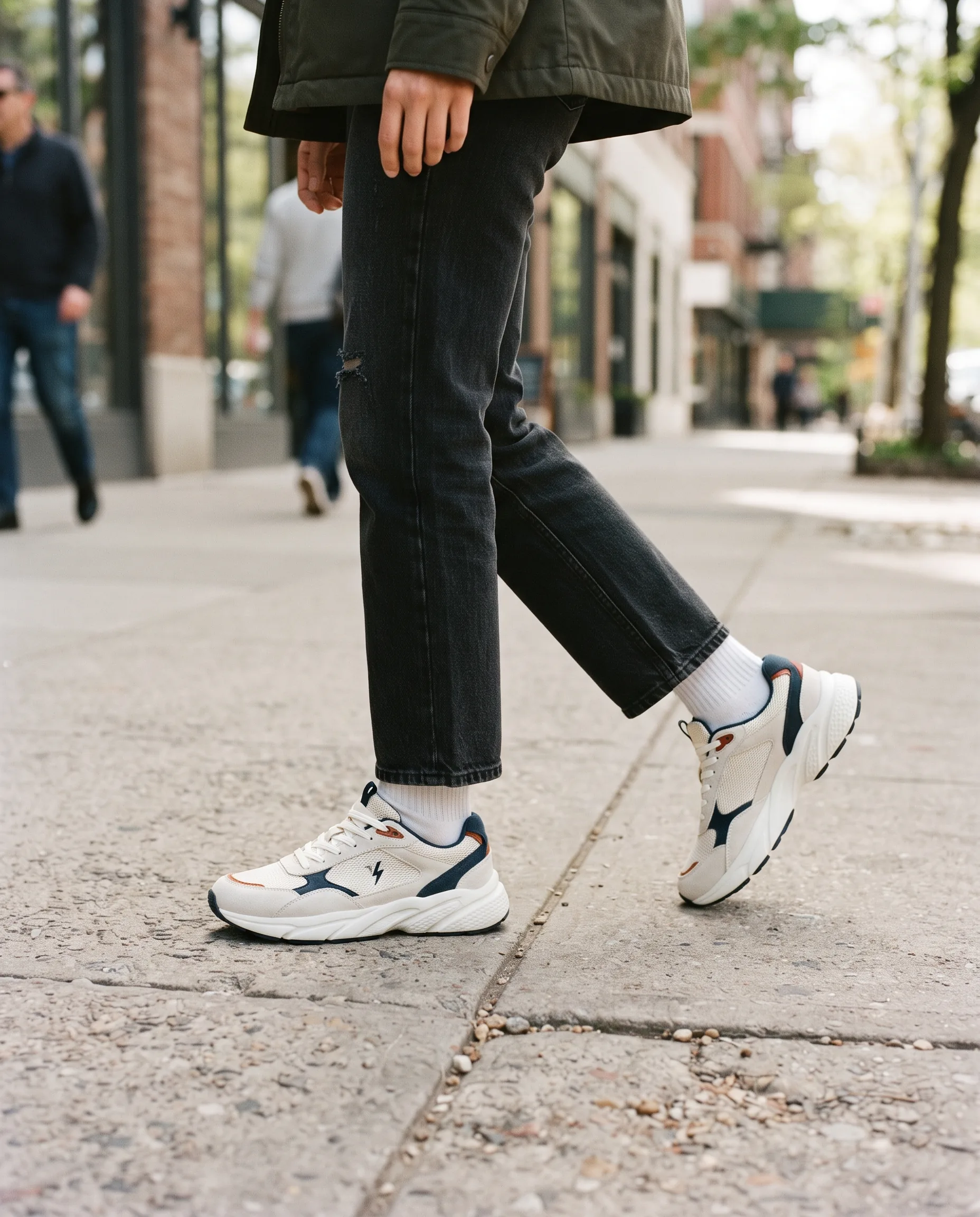 Sneaker Street Movement Shot — our own render of this exact prompt