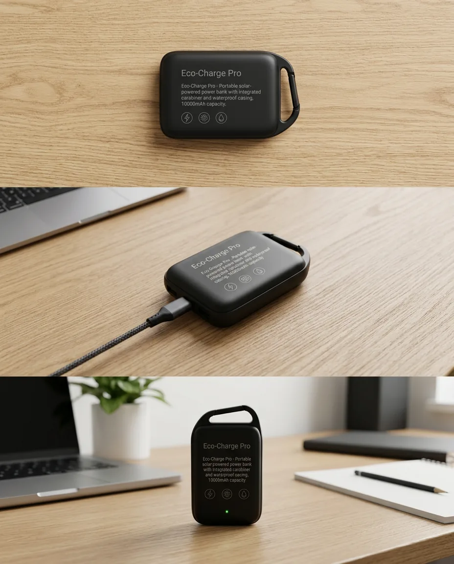 Gadget Desk Demo — our own render of this exact prompt