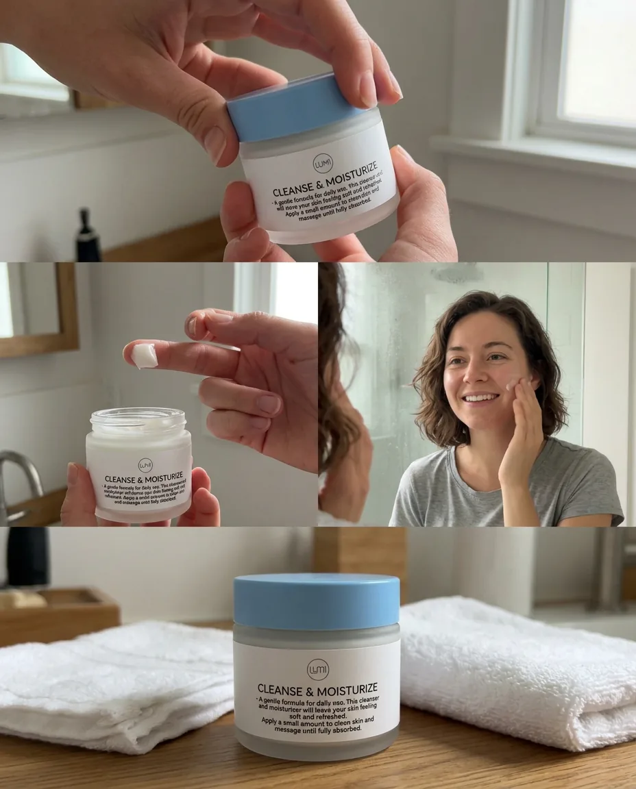 Skincare Routine UGC Ad — our own render of this exact prompt