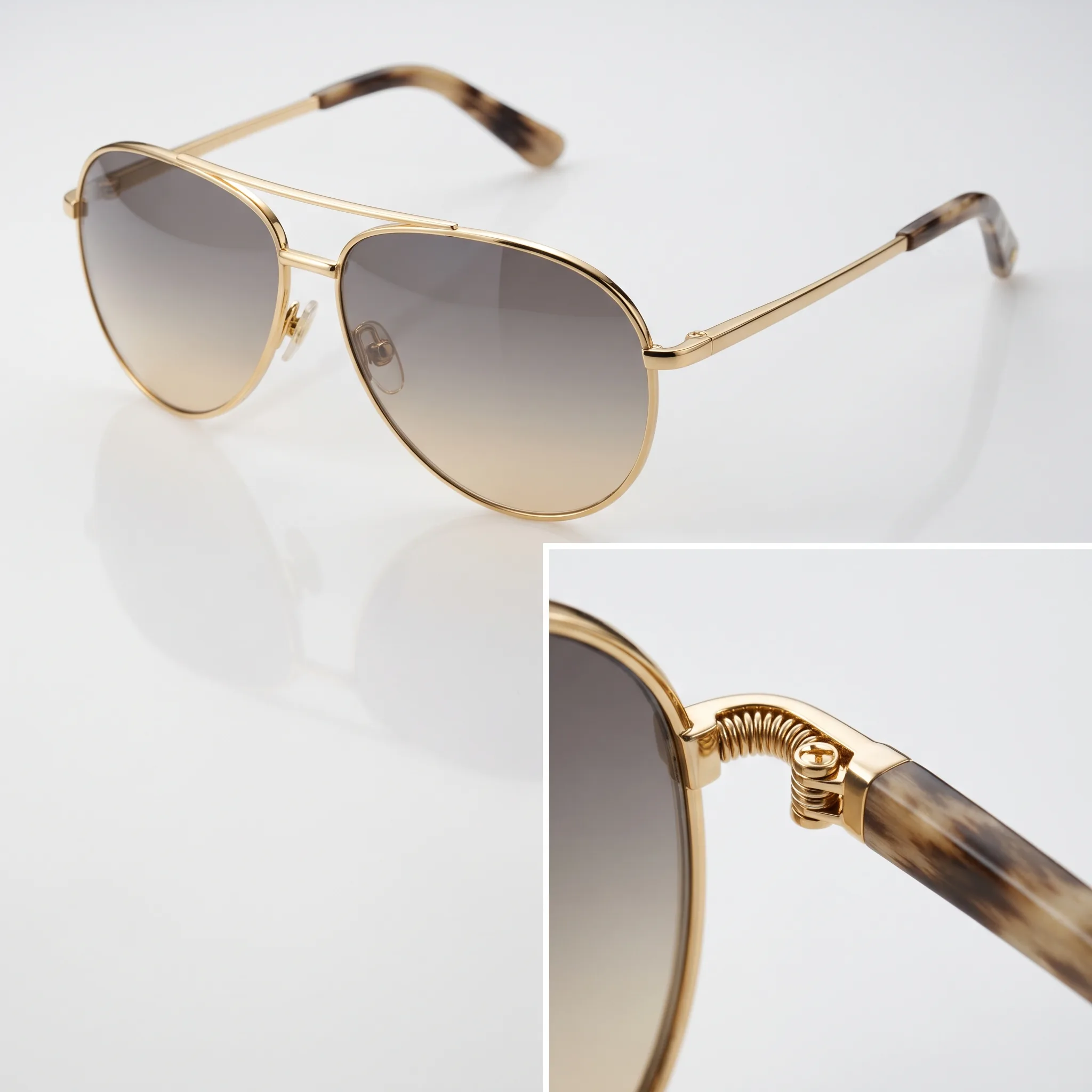Luxury Aviator Sunglasses Studio Product Photography — our own render of this exact prompt