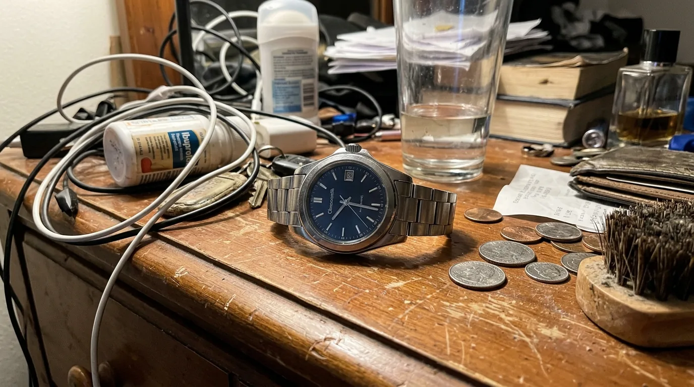 Plain watch photo before AI treatment