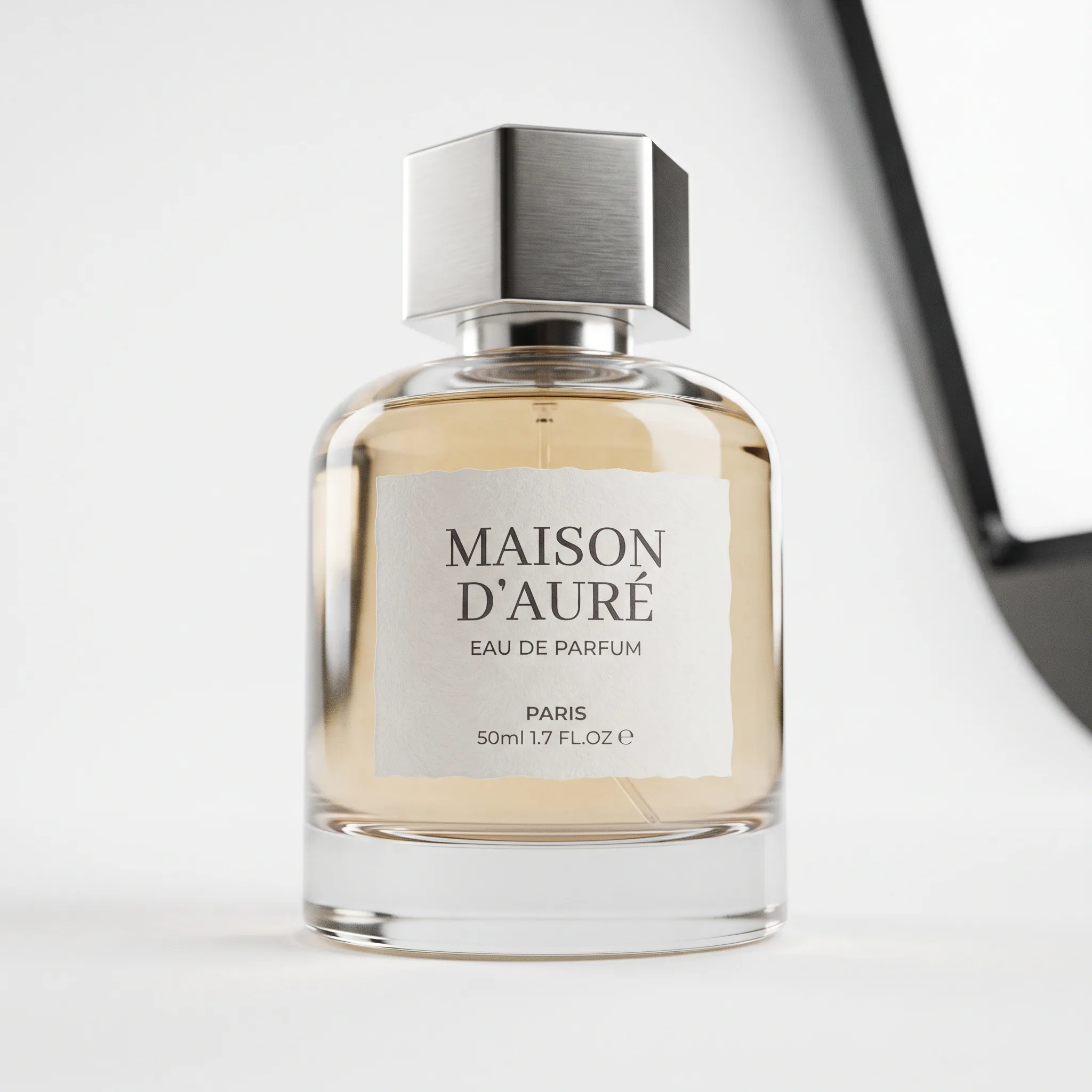 Luxury Product White Hero Shot — our own render of this exact prompt